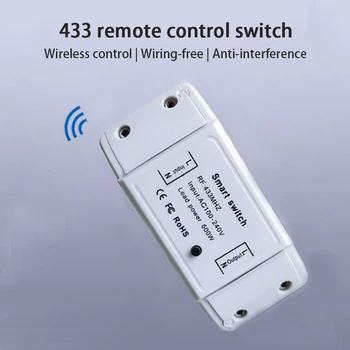 AC100-240V Smart Home RF 433mhz-off Vastuvõtja Traadita Kaugjuhtimispult Valguse Lüliti Valgustus Lamp LED Ja Uste Süsteem