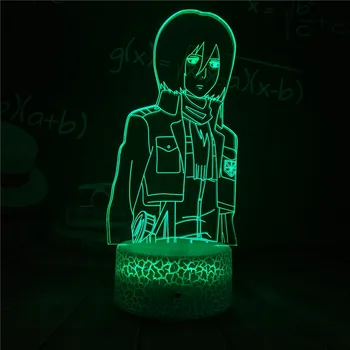 Akrüül 3D Lamp koomiksitegelast Puhkus Decor Magamistoaga Dekoratsioon Lapsed Laps Kingitus LED Night Light Anime Öö Kingitused Sünnipäeva