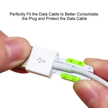 Andmete Laadija Line Kaitsev Ümbris Kõrvaklapid pikendusjuhet Kaitse Silikoon-USB-Kaabel-Protector Kate Apple IPhone 12 Samsung