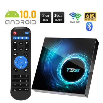 Android 10 TV Box 4G 64GB 128GB 2.4/5G WIFI YouTube Media player 6K Ultra HD Video Smart-TV Smart TV Box Android TV-digiboksi