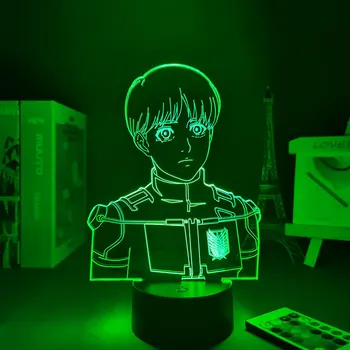 Anime Lamp Öö Valguses Rünnak Titan 4 Armin Arlert Öö Lambi Andur Kerge Anime Arvandmed Tuli Väike Lamp Laua Lamp