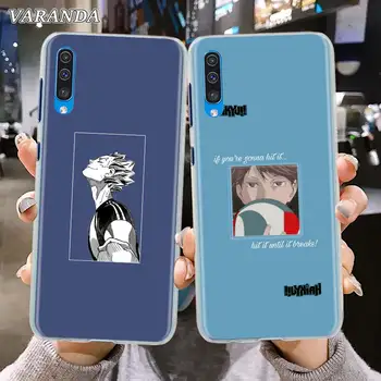 Anime Võrkpall Haikyuu Telefon Case For Samsung Galaxy A51 A71 A21s A31 A41 A91 A12 A02s A42 5G Raske Kaitseraua Matt PC tagakaas