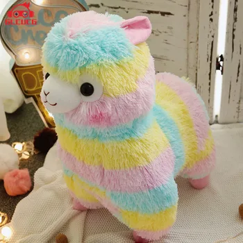 Armas jumal metsaline vikerkaar alpaca villa -, plüüš-mänguasi, mis värvi on rohi, muda hobuse riie nukk padi, nukk -, plüüš