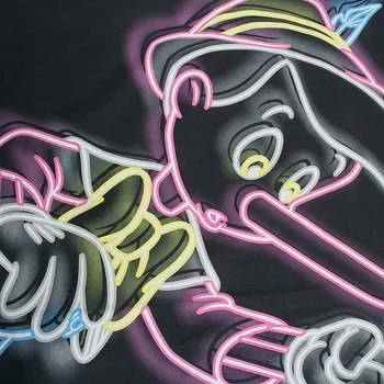 Artsnie Pinocchio Cartoon T-Särk Naiste Suve O Kaela Lühikesed Varrukad Liiga Tops Streetwear Disney Tumehall Daamid T-särgid