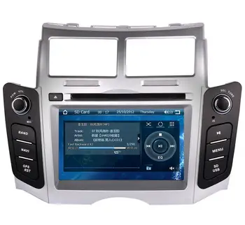 Auto DVD-mängija, audio-Raadio stereo multimeedia headunit GPS navigatsioon ekraan TOYOTA YARIS 2005 2006 2007 2008 2009 2010 2011