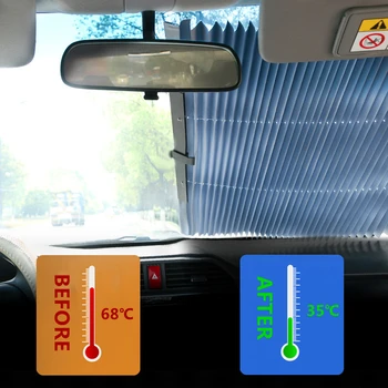 Auto Päikesevarju Protector Kokkupandav Päikesevari Auto Esi-Ja Tagaklaasi Päikesesirm Winshield Päikese Vari Kaitse Hõlmab Auto Kaubad