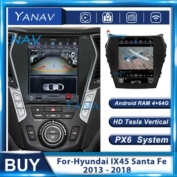 Auto Raadio GPS Navigatsiooni-Hyundai IX45/Santa FE 2013-2018 Auto Video-Multimeedia Mängija, Audio Stereo Vertikaalse Ekraaniga DVD-Mängija