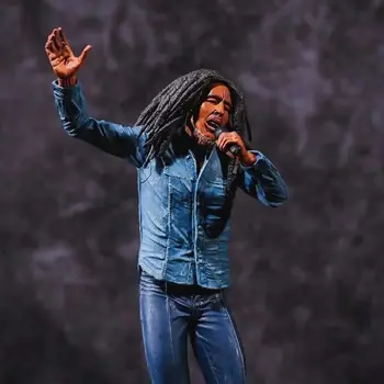 Bob Marley Muusika Legende Jamaica Laulja Mikrofoni PVC Tegevus Joonis Laekuva Mudel Mänguasja Nukk Kingitus 18cm