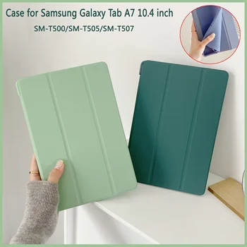 Case for Samsung Galaxy Tab A7 10.4 tolline 2020 SM-T500 T505 Tablett Reguleeritavad Kokkuklapitavad Seista Kaane Smart Magada, Ärkan TPÜ pehme kest