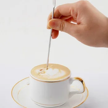 Coffeeware Latte art Kohvi pliiatsi Joonistus kohta, kohvi Piima kunsti Barista tarvikud Roostevabast Terasest Piima vahustaja Barista tarvikud