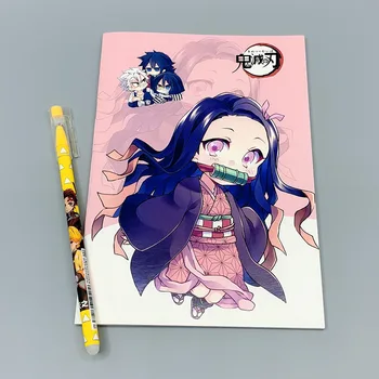 Demon Slayer Kamado Tanjirou Nezuko Notepad kõvakaaneline Sülearvuti Memo Anime Õpilane Kirjatarvete Raamat Õpilased Kingitus