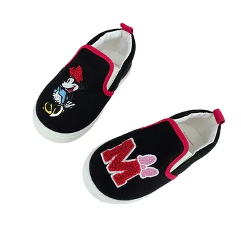 Disney uus tikandid laste lõuend kingad multifilm Miki armas beebi ühe kingad sise-pehme ainus vabaaja jalatsid