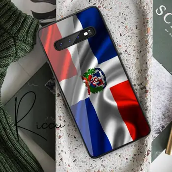 Dominikaani vabariigi lipu Telefoni Juhul Karastatud Klaas Samsung S20 Pluss S7 S8 S9 S10E Plus Märkus 8 9 10 Pluss A7 2018