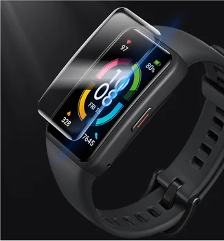 Ekraani Tpü Selge kaitsekile Jaoks Huawei Honor Band 6 / Huawei Band 6 Smartwatch Täielikult Katta Hüdrogeeli Protector HD Film