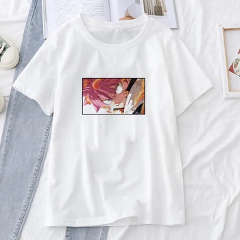 Fairy Tail T-Särk, Naiste, Meeste Mood Janpan Anime Naine Tshirts Graafiline Print Streetwear Suvel Valge T-särgid Harajuku Tops