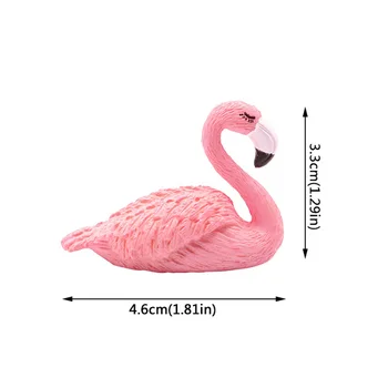 Flamingo Figuriin Kääbus Loomade Kaunistused DIY Haldjas Aias Väikesed Taimed DecorationDIY Tarvikud