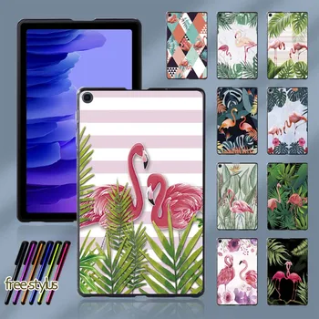 Flamingo Muster Tagasi Kate Samsung Galaxy Tab A7 10.4 Tolline T500/T505 Plastikust Tablett Kõva Kest Kata Case + Stylus