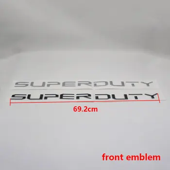 Ford Super Duty Embleem Logo Kleebis 3D Sõna Ees Pea Tagumine Pagasiruumi, Autode Kere Hõbedane Must Tehasesilt Auto Embleem Decal