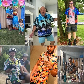 FORUDESIGNS Beach Särgid Meeste Suvel Puhkust Camisas Para Hombre Polü Samoa Trükitud Lühike Varrukas Nuppu Alla Havai Särgid