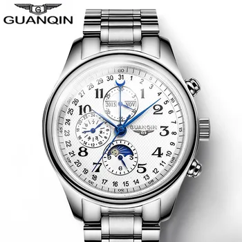GUANQIN vaadata mehed Šveitsi Automaatne Mehaanilised kellad meeste Top Brändi Luksus Sõjalise Kell Relogio Masculino montre homme