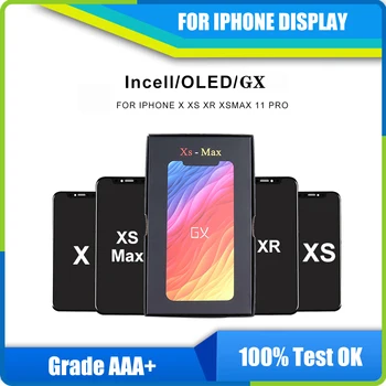 GX Pantalla OLED Incell LCD Ekraan Für iPhone X 11 LCD Ekraan Puutetundlik Digitizer Montage Für iPhoneX 12 pro XSMax XR