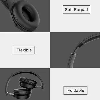 H1 Pro Bluetooth Kõrvaklapid HIFI Stereo Traadita Kõrvaklapid Gaming Kõrvaklapid Üle-Kõrva Müra Tühistamine Koos Mic Toeta TF Kaart