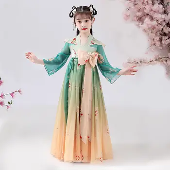Hiina Hanfu Tüdruk Riided Haldjas Kleit Hanfu Hiina Vana-Tang Dünastia Tulemuslikkuse Cosplay Hanfu Lapsed Lapsed Tang Kostüüm