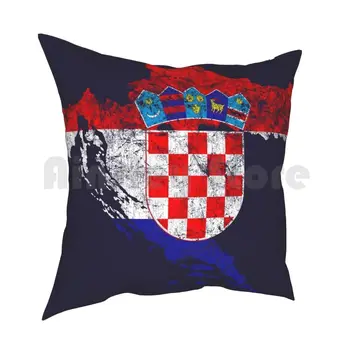 Horvaatia Lipp Ja Kaart Horvaatia Uhkus Padjapüür Trükitud Kodu Pehme Viska Padi Horvaatia Horvaatia-Balkani Balkani