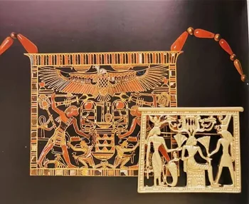 HOSENG Antiik-Egiptuse Vaarao Reljeef Peen Matt Kuldne Pross Palace Luxury Seinamaaling Mõistatus Ehted Pin HS_757