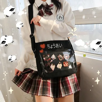 Japan Ita Bag Crossbody Mini Removable Decorative Clear Bag Layer Cute Purse For Teens Girls Sweet Lovely Package Itabag