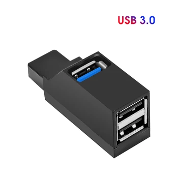 Kebidu, Universaalne, Mini 3 liidest, USB Hub 3.0 Splitter 480Mbps kiire andmeedastuse Splitter Kasti Adapter ARVUTI Sülearvuti MacBook