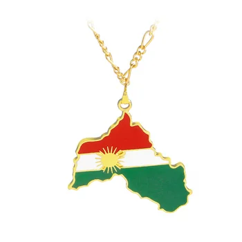 Kett riigilipp Kurdi Ehted Naistele, Meestele Kurdistani Piirkonna Kaart Ripats Kaelakeed