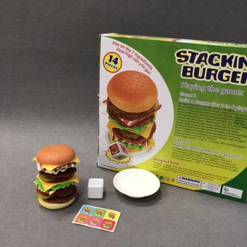 Kids Mänguasi Vanema-lapse Mäng Jengaile Simulatsiooni Hamburger Kihiline ehitusplokid Puzzle Haridus-Laste Mänguasi Saldo
