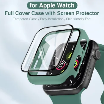 Klaas+Kate Apple vaata 5 3 4 6 SE bumper+Ekraani Kaitsekile Apple Watch Juhul 44mm 40mm iWatch 42mm 38mm Accessorie