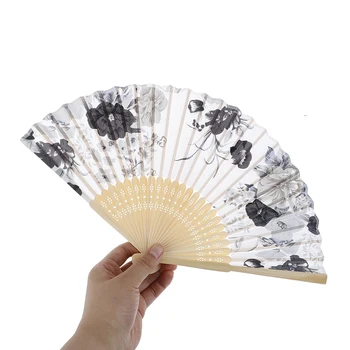 Klassikalise Bamboo Silk Fänn Hiina Jaapani Stiilis Kokkuklapitavad Fänn Pulm Fan Art Kingitused, Kodus Kaunistused