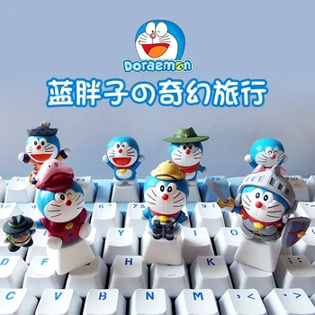 Koomiks Anime Modelleerimine Keycaps Sinine Armas Stereo Doraemon Nobita Shizuka Armas Klaviatuuri Keycap Isiksuse Disain Asendamine
