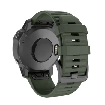 Kuum Sport Silikoon Watchband Wriststrap eest Garmin Fenix 6X 6 Pro 6S 5X 5 5S + 3 3HR Quick Release Rihm, Silikoon Käevõru