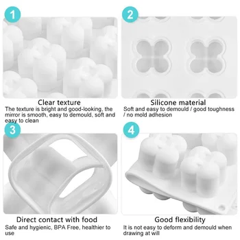 Küünlad Silikoonist Vormi 3D Mini Mull Cube Palli Silikoonist Vormi DIY Šokolaadi Küünal Silikoonist Vormi Loominguline Tööriist 2021 Uus
