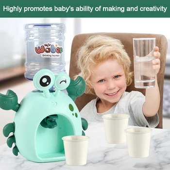 Lapsed Mini Vee Dispenser Cartoon Krabi Joomine Purskkaev Mahla, Piima, Kohvi Kamber Lastele Toiduvalmistamis Playset Tarvikud