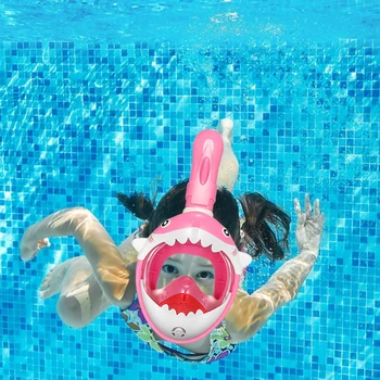 Lapsed Sukeldumine Full Face Mask Laste Snorkeling Kilp Poiss, Tüdruk Cartoon Veealuse Sukeldumismask Allvee-Ja Ohutusvarustus