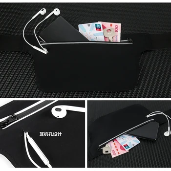 Laser Ultra Õhuke Talje Pack Töötab Telefoni Kott ja Reguleeritav Vöö Peegeldav Triip Sport Phone Case for iPhone Samsung Xiaomi