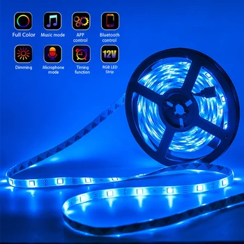 LED Light Strips Bluetooth WIFI Töötleja Paindlik RGB 5050 Teenetemärgi Taustvalgustuse Lambi Öö valguses Helendav String Magamistuba