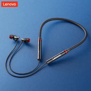 Lenovo HE05X Kaelus Kõrvaklapid Juhtmeta Bluetooth-5.0 Dual Stereo, Bass HiFi Muusika Peakomplekt Veekindel Sport Earbud koos Mic