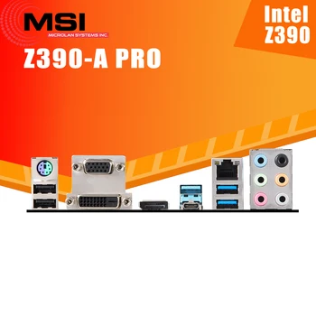 LGA 1151 MSI Z390-PRO Emaplaadi i9/i7/i5/i3 64GB DDR4 4400MHz M. 2 Display Port Desktop Z390 Placa-Mãe 1151 ATX Kasutada Z390