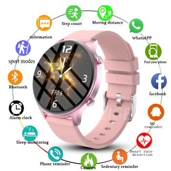 LIGE Uus Mood Mehed, Naised Watch Muusika Kontrolli Sõnumeid Meeldetuletus Smart Watch vererõhk Daamid Smart Kellad IOS Android