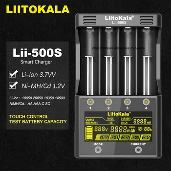 Liitokala Lii-500 Lii-PD4 Lii-500S LCD 3.7 V 18650 18350 18500 21700 20700B 20700 14500 26650 AA NiMH, liitium-aku-Laadija