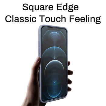 Luksus Square Põrutuskindel Selge Case For iPhone 11 Pro Max 12 Mini XS Max X-XR Pehme Objektiivi Kaitse Matt Kate