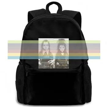 Lydia Deetz kolmapäev Addams mugshot must shir Homme Uudsus naised mehed seljakott sülearvuti reisi kooli täiskasvanud õpilane