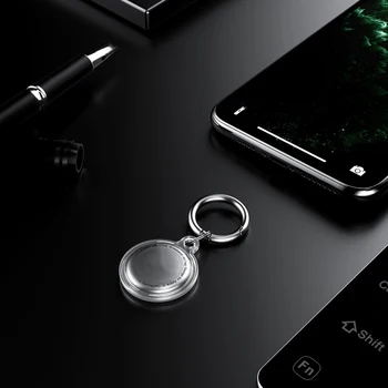 Läbipaistev Silikoon Protective Case Apple Airtags Bluetooth-Lokaator Varruka Metallist Rõngas Luku Shell Anti-kadunud