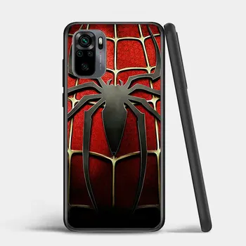 Marvel Spiderman jaoks Xiaomi Redmi Lisa 10 10S 9 9T 9S 9Pro Max 8T 8Pro 8 7 6 5 Pro 5A 4X 4 Pehme Must Telefon Kohtuasjas